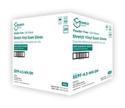View 2 of White Stretch Vinyl Powder Free Exam Gloves