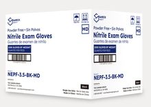 View 2 of Black Nitrile Exam 3.5 Mil Gloves