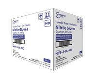 View 2 of Blue Nitrile Powder Free 3.0 Mil Gloves
